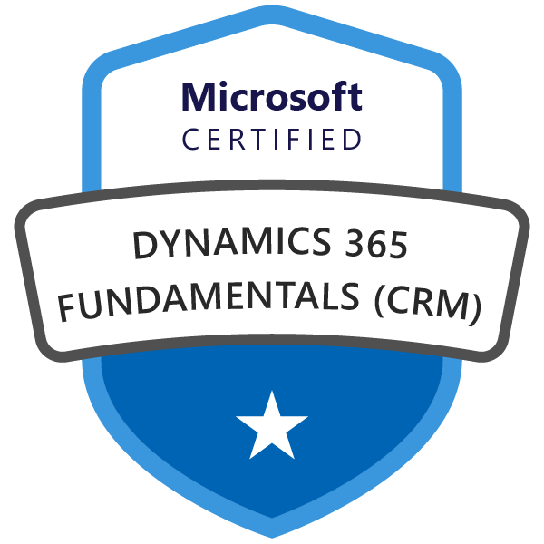 Dynamics 365 Fundamentals (CRM) badge