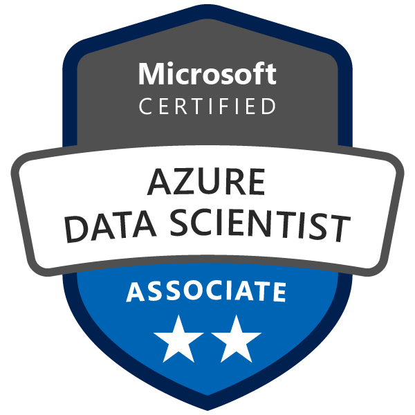 Azure Data Scientist Associate badge