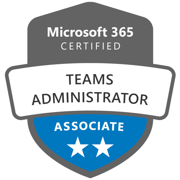 Microsoft 365 Teams Administrator badge