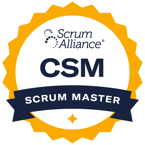 Scrum Master certification badge